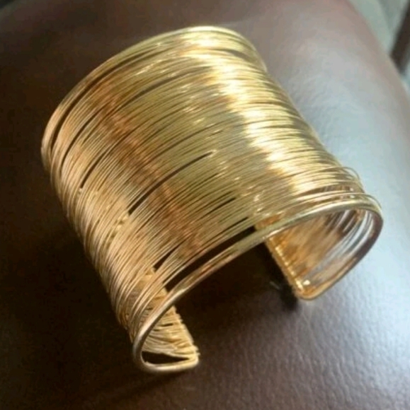 💖 2/$30 Women's Gold plated ethnic boho multi strands wide cuff wrist Bracelet - Picture 14 of 16